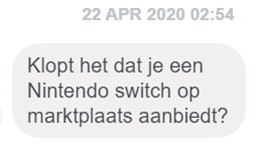Marktplaats oplichting - controle