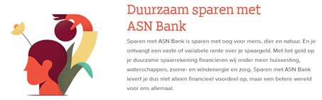 Duurzaam sparen met ASN Bank
