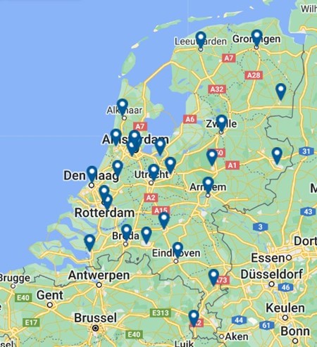 Kantoren van Handelsbanken uit Zweden in Nederland