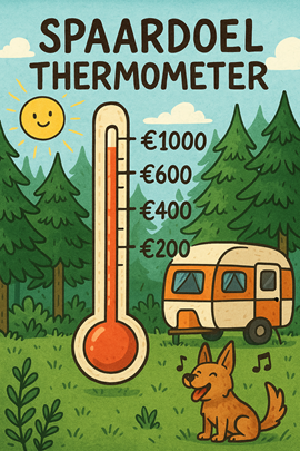 Spaardoel thermometer
